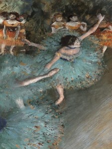 "Bailarina basculando (Bailarina Verde)" - Degas